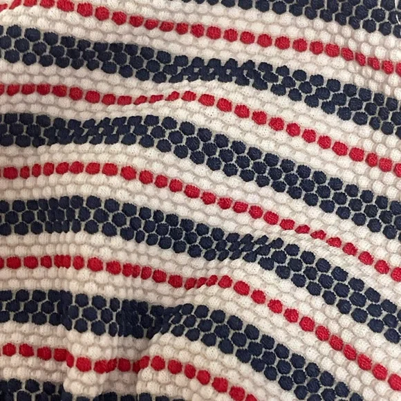 Xhilaration Navy, White & Red Striped swim suit - Picture 6 of 11